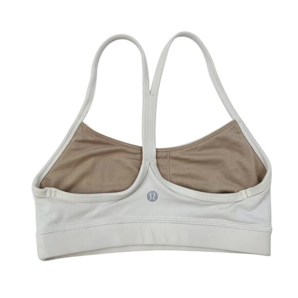 Lululemon white Y back sports bra - Picture 2 of 4
